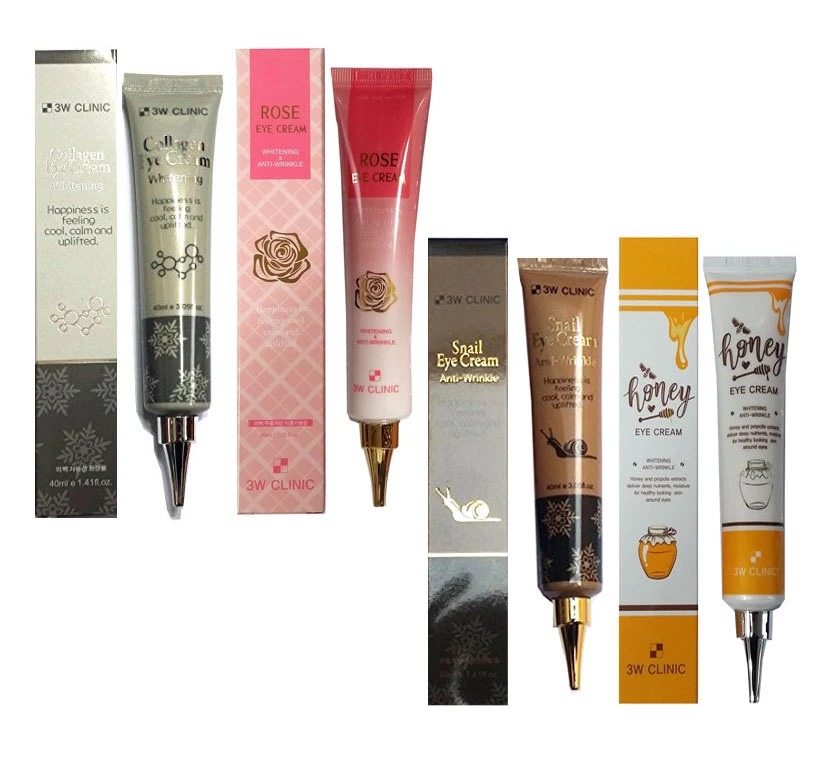 3W CLINIC/Eye Cream 40ml/Snail,Collagen,Rose,Honey/Anti-wrinkle,moist/NO.1KOREAN