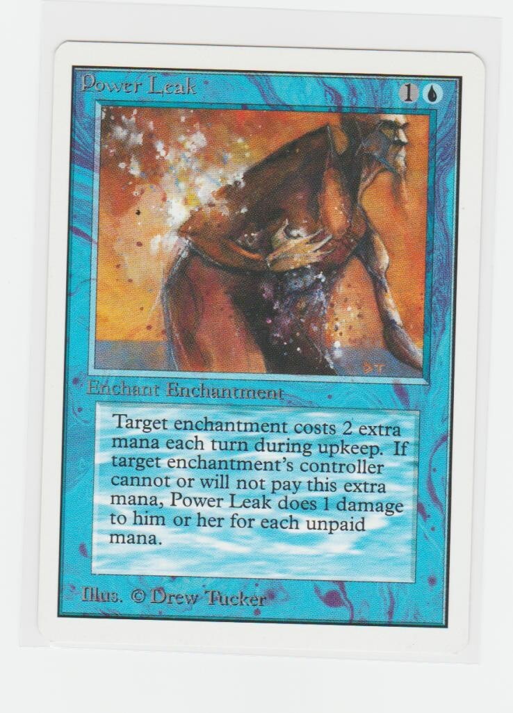 Magic the Gathering ~ MTG ~ 1x Power Leak ~ UNLIMITED ~  M/NM ~