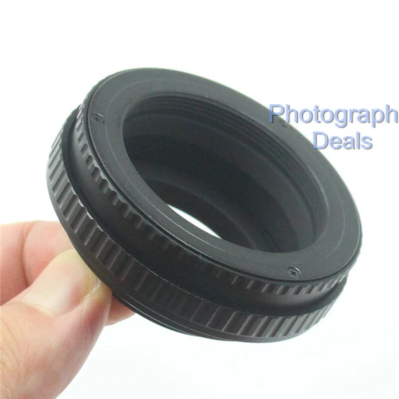 Brass M42 to M39 12mm-19mm Adjustable Focus Helicoid Adapter Macro Mount Tube - Image 2 of 4