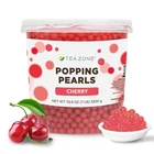 Tea Zone Cherry Popping Pearls/ Bursting/ Popping Boba(B2059, 7 lbs)for Boba Tea