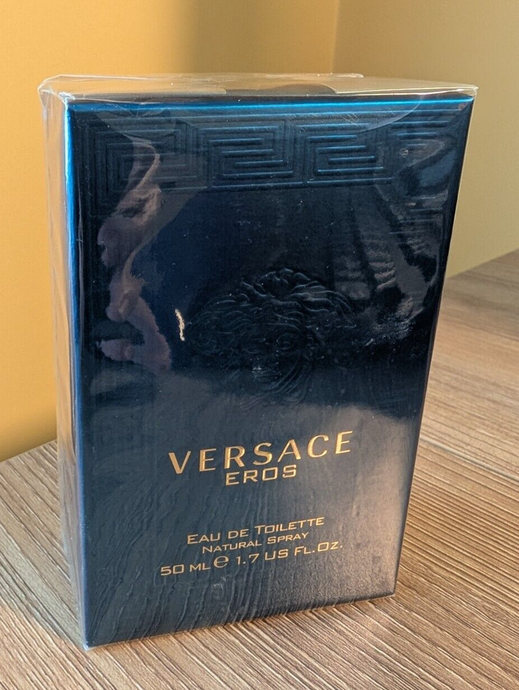 Versace Eros Eau de Toilette Spray, Cologne for Men, 1.7 Oz / 50 mL - BRAND NEW