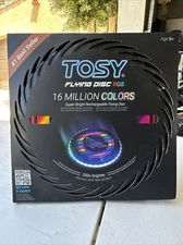 Tosy Super Bright Colors Rechargeable Flying Disc Night Frisbee Waterproof Float