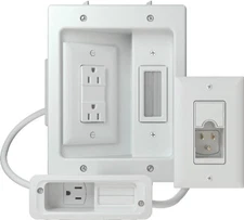 Sanus WSIWPSB1-W1 In-Wall Power Kit for Soundbar and Mounted TV