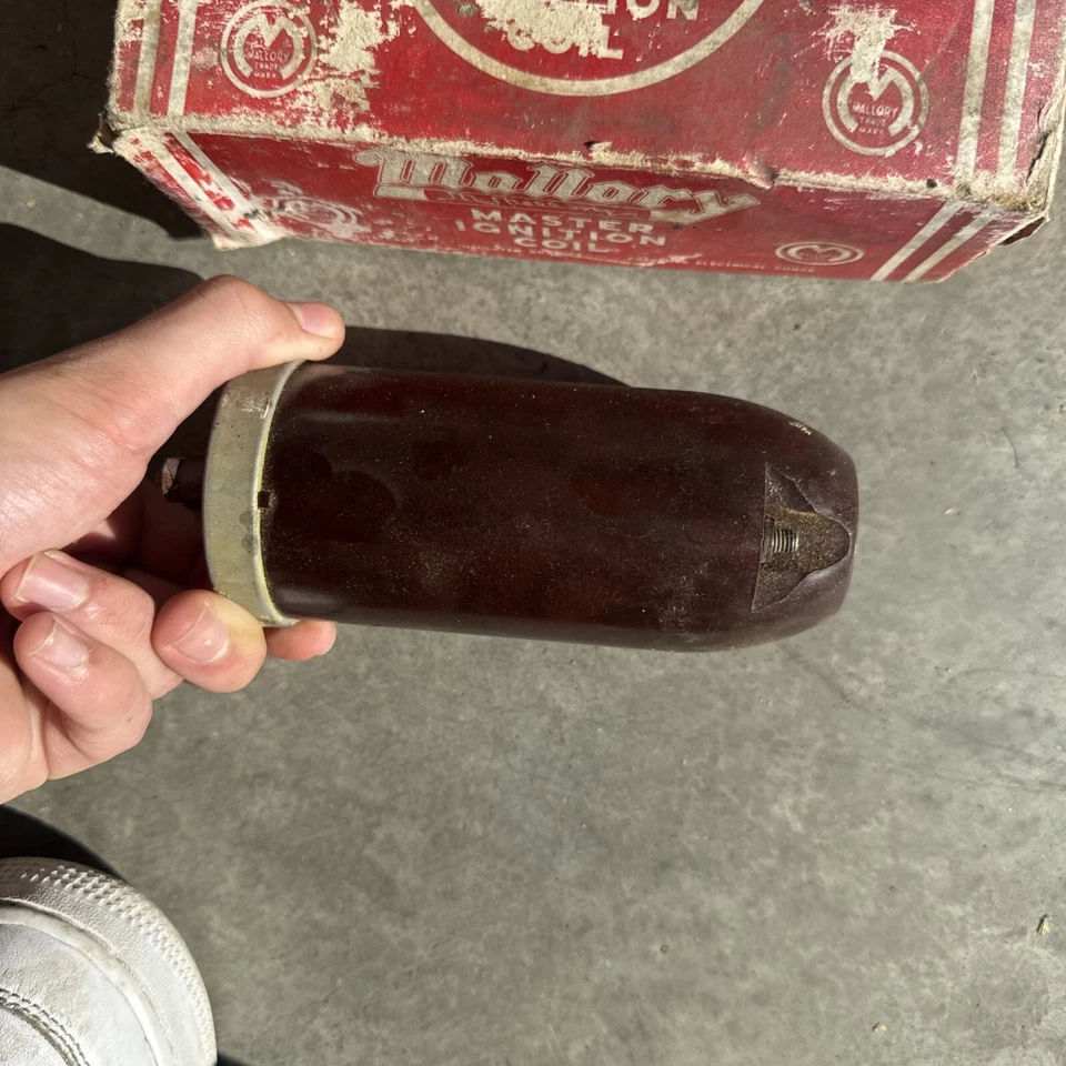 MALLORY 6 volts MASTER Vintage IGNITION COIL Sprint Car Gasser HOT RAT ROD NOS - Image 4 of 4