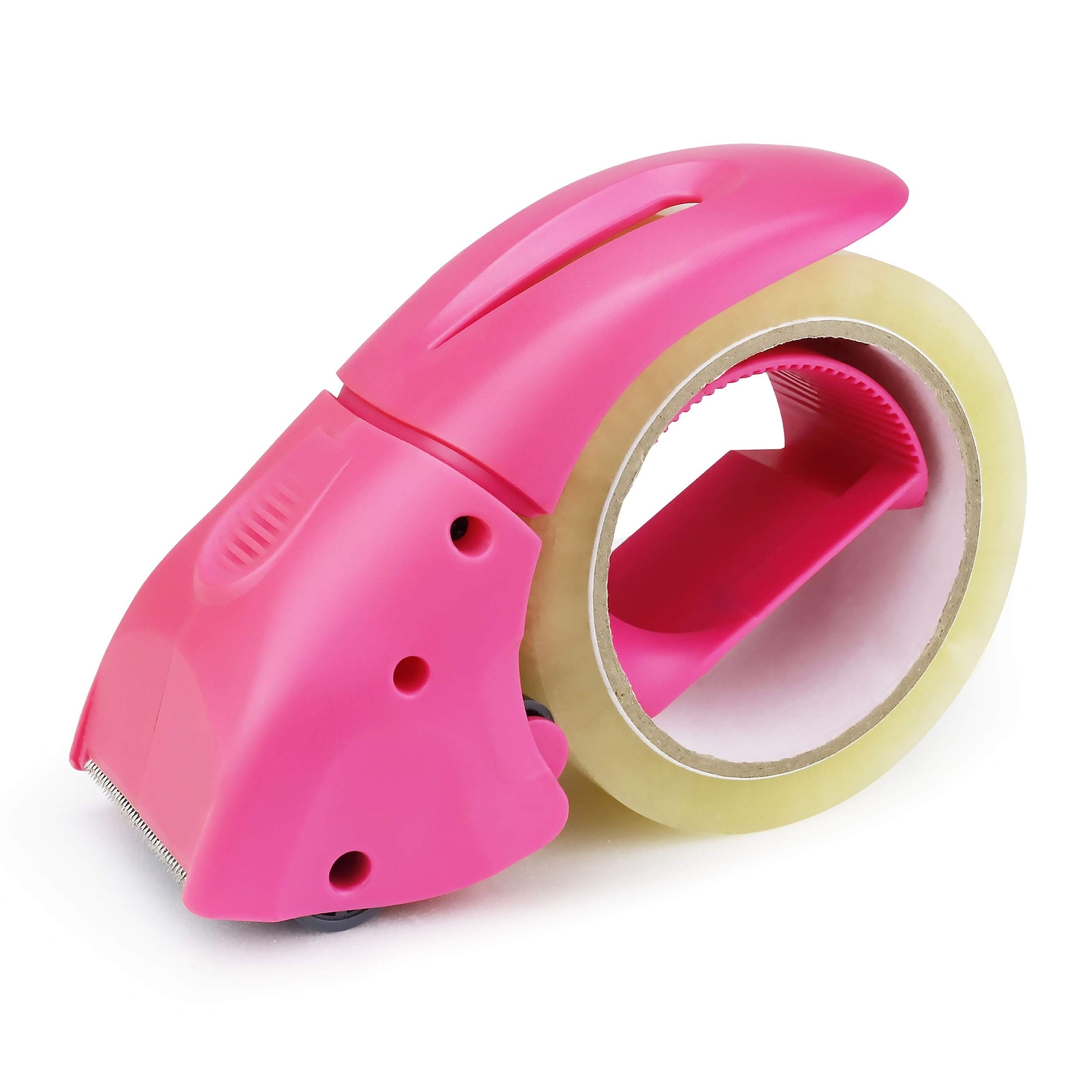 ABEL EVO Packing Tape Dispenser, Pink, 2 Inch Wide Ergonomic Tape Gun, Shippi...