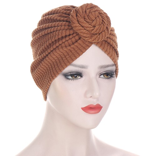 Womens Headband Stretch Turban Hat Chemo Cap Hair Loss Head Scarf Wrap Hijab US⇘ - Picture 10 of 19