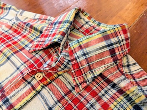 Vintage 70s 80s LEVI'S Plaid Western Flannel L/S Button Shirt Men's M USA Made - Picture 7 of 12