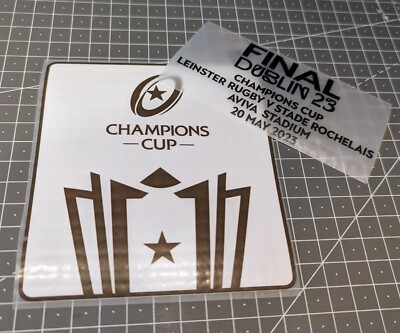 La Rugby Patch Patch Sponsor Maillot Rugby Vainqueur Champions Cup 2023 La Rochelle ...