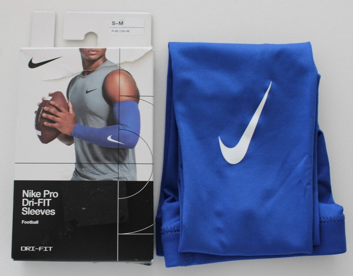 Nike Pro Dri-Fit Arm Sleeves 3.0 Adult S/M Game Royal/White