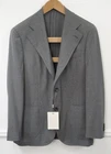 Men Suitsupply Blazer La Spalla Grey Wool Vitale Barberis Size 24 EU48S UK/US38S