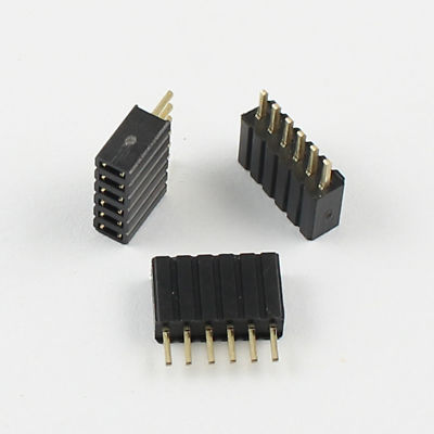 50Pcs 1.27mm Pitch 6 Pin Female Straight Single Row Pin Header Strip PH: 4.6mm