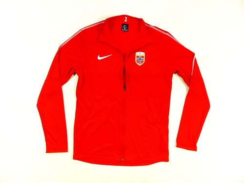 RED NORGE NORWAY NIKE 2018 PRESENTATION TRAINING JACKET JAKKE SIZE: MEDIUM (M) - Picture 5 of 8