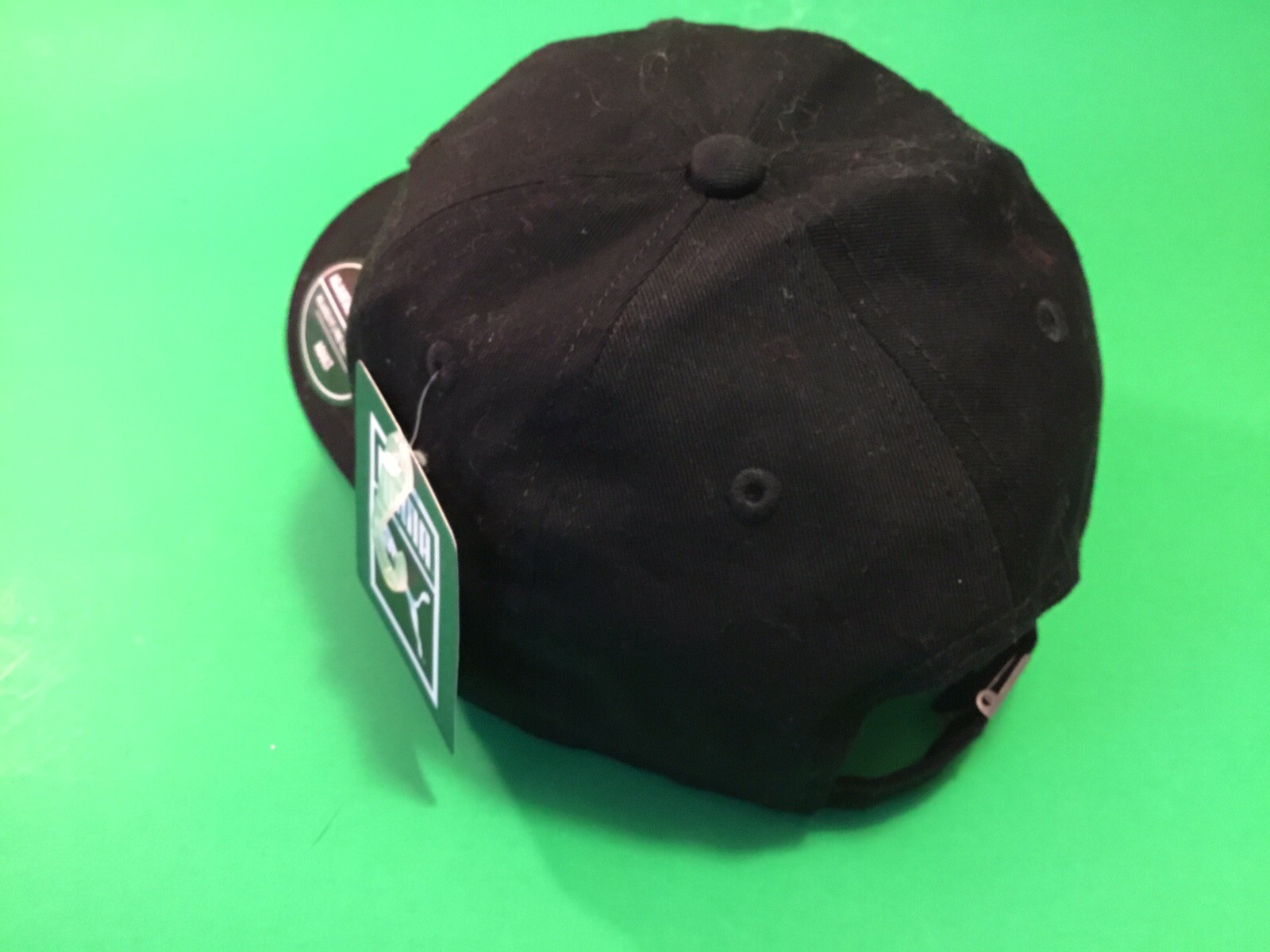 PUMA Adult Unisex Snapback Hat Adjustable ONE SIZE Black w/Silver Puma NEW thumbnail 8