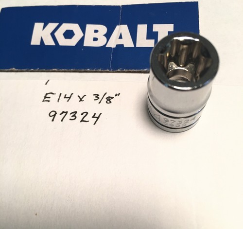 Kobalt External Star Socket E 14 x 3/8" Dr 97324 Free Shipping - 第 2/3 張圖片
