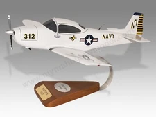 Ryan Navion US Navy 312 Desk Wood Airplane New Model Small Scale 1/32