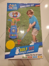 Toy Velt - Super Golf Set Athletic Pioneer - 4 Clubs, 6 Balls, More Age 3 NEW