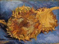Sunflowers still life by V. van Gogh Tile Mural Kitchen Backsplash Ceramic 10x8