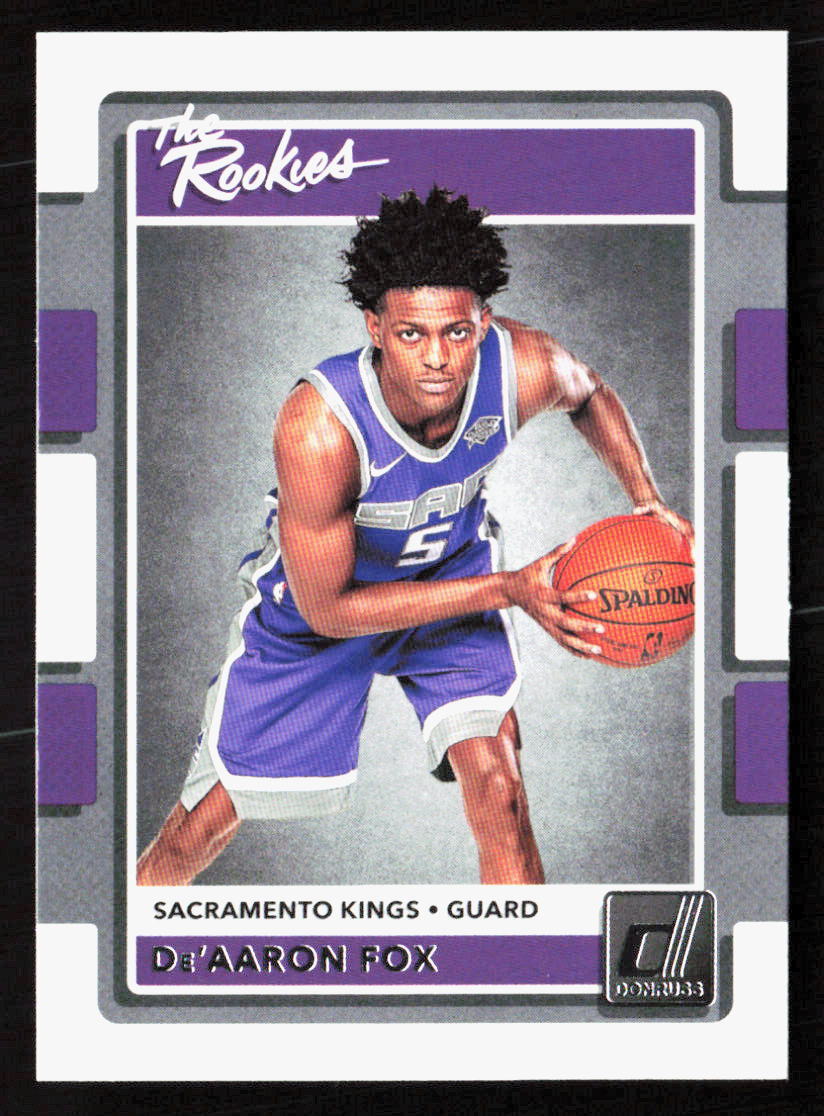 2017-18 Panini Donruss De'Aaron Fox The Rookies #5 Sacramento Kings