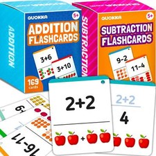 Addition & Subtraction Flash Cards Set for Ki...