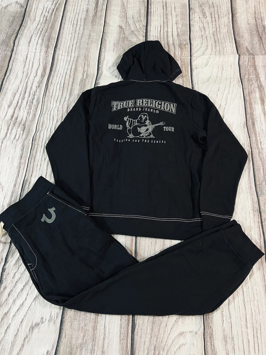Black true religion store jogging suit