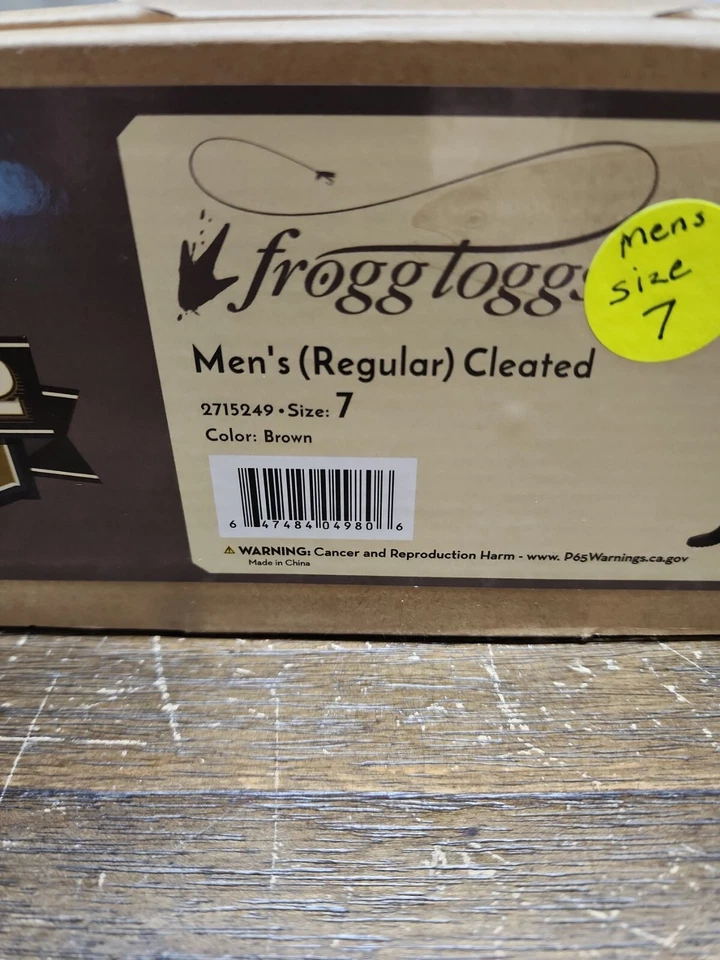 Frogg Toggs Rana II PVC Bootfoot Cleated Chest Waders Sizes 7 Brown #2715249 - Image 2 of 4