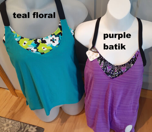 NEW Zeroxposure 2in1 Tankini Athletic Workout Tops CHOICE SIZES 6 8 10 12 16W - Picture 9 of 14