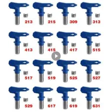 Airless Paint Nozzles Set Reversible Spray Tips Airless Paint Sprayer Tips
