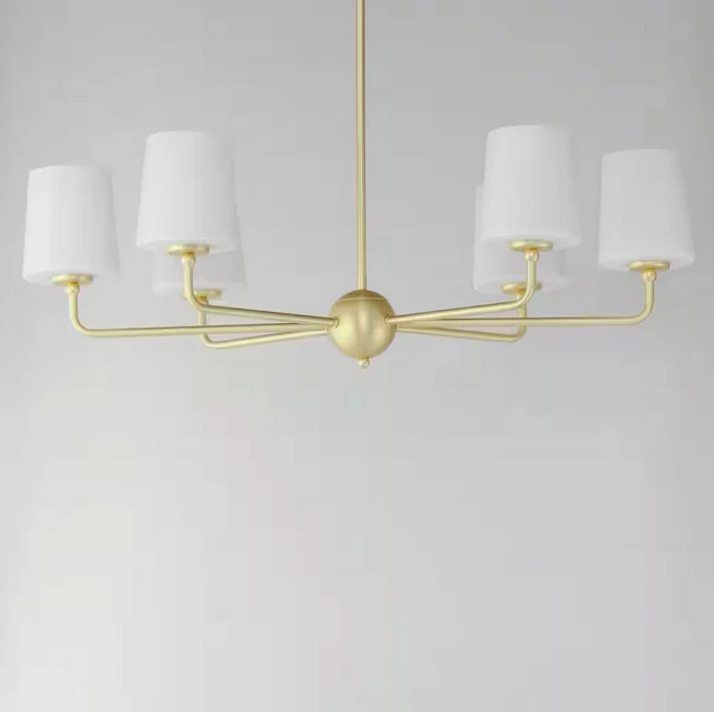 Maxim Lighting Bristol 6-Light Brass Chandelier - Image 3 of 3