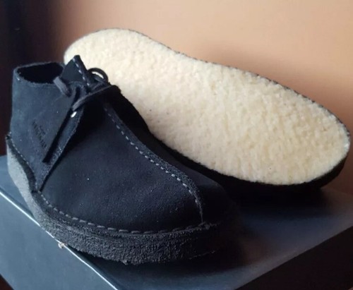 Clarks Desert Trek Ladies Black Suede Leather Shoes UK Size 3 D EU 35.5. - Picture 3 of 9
