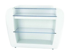 SLIDE bancone luminoso ROLLER BAR da esterni con mensole in vetro 150x75xH115 cm