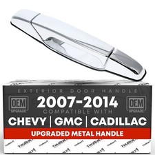 Rear Passenger Door Handle for Silverado, Sierra, Escalade - Chrome, Keyhole ...