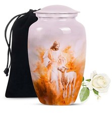 Shepherd Burial Urn Adult Human Ash Urn For Human Ashes Adult Men 10 Inch