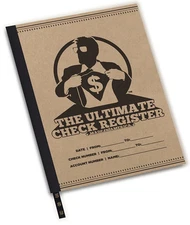 8-1/2x11 Large Check Register, Oversized Extra Large Check Book