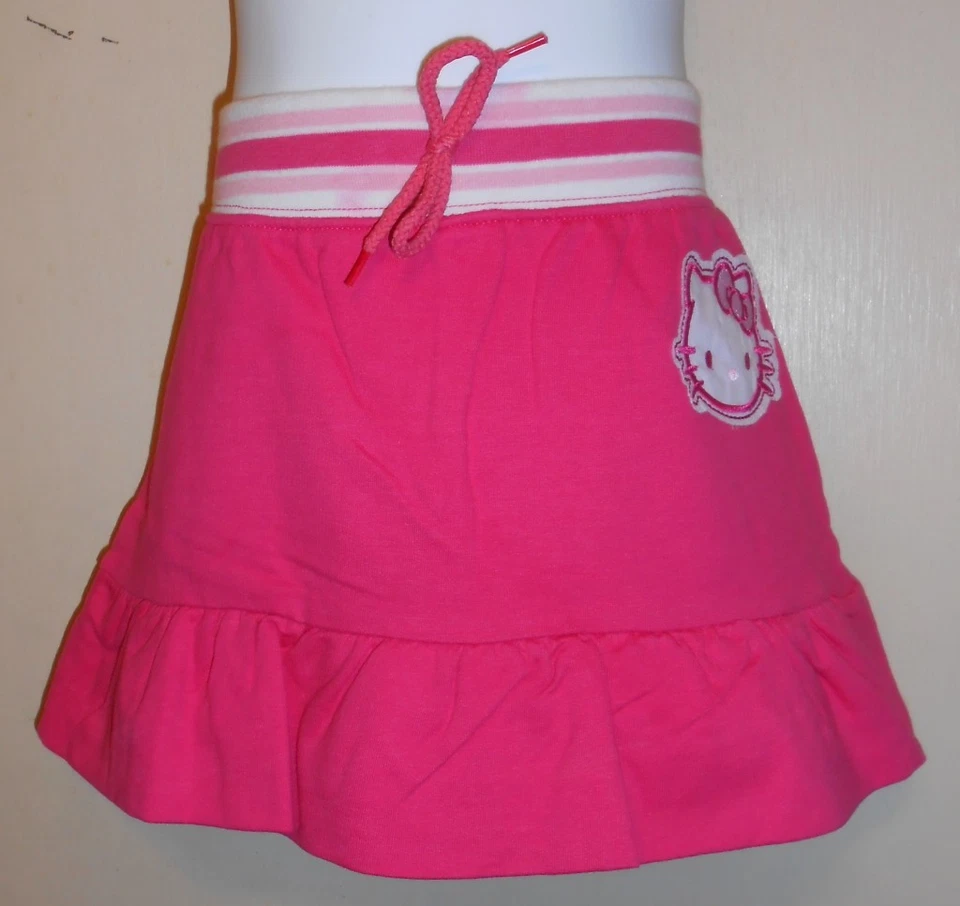 Falda Hello Kitty de Sanrio Niñas Primavera Verano + Top Gráfico Fushia 6 Nueva con Etiquetas Foto 4 de 4