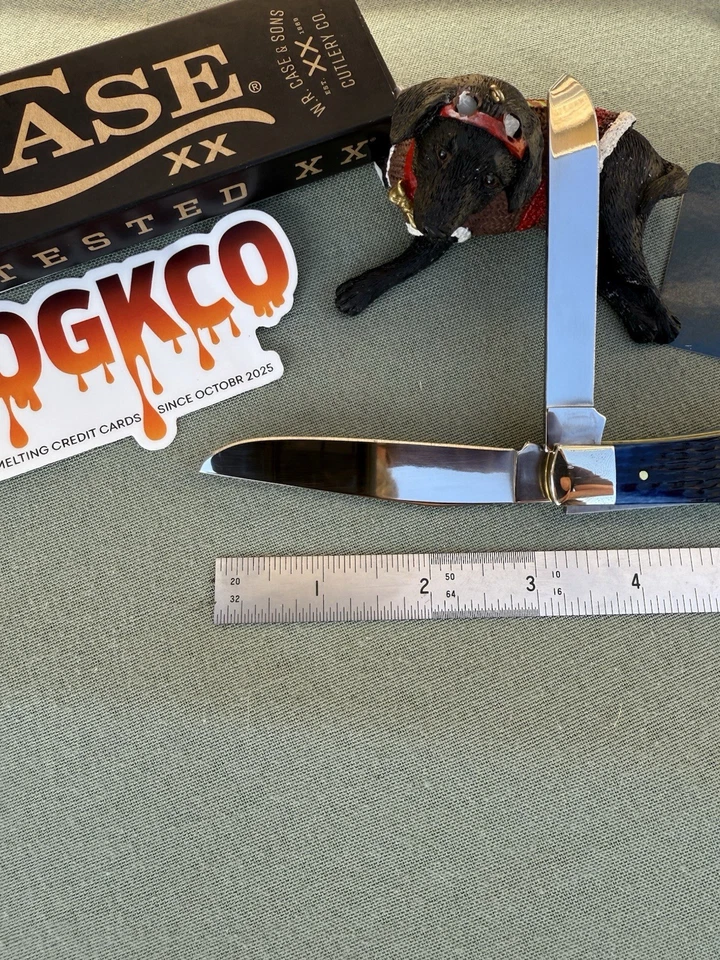 Cuchillo trampero Case XX Blue Bone Rogers Corn Cob 6254 SS Foto 4 de 4