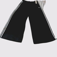 adidas Women's Size 2XL Essentials 3-Stripes French Terry Wide Pants HZ5747 NWT