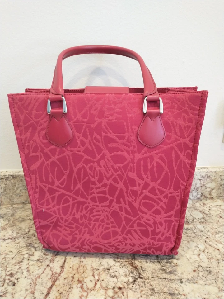Diane von Furstenberg Large Work Tote Red Gold Tote Women Shoulder Bag - Image 4 of 4
