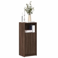 Led-Sideboard Eichenoptik Braun 42,5X34X100 Cm Holzwerkstoff