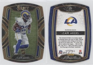 2020 Panini Select Club Level Copper Prizm Die-Cut /355 Cam Akers #255 Rookie RC