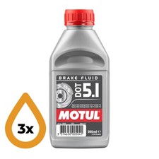Image of Motul 100950 DOT 5.1 Brake Fluid - (3 x 500ml)