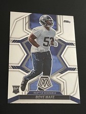 2022 Panini Mosaic Boye Mafe #385 Base Rookie Card Seattle Seahawks. rookie card picture