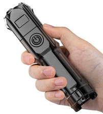 Portable USB Rechargeable LED Torch High Power Zoom Flashlight Long Range