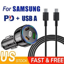 PD 90W Fast Charging Type-C Car Charger For Samsung Galaxy Z Fold7/6 Z Flip7 FE