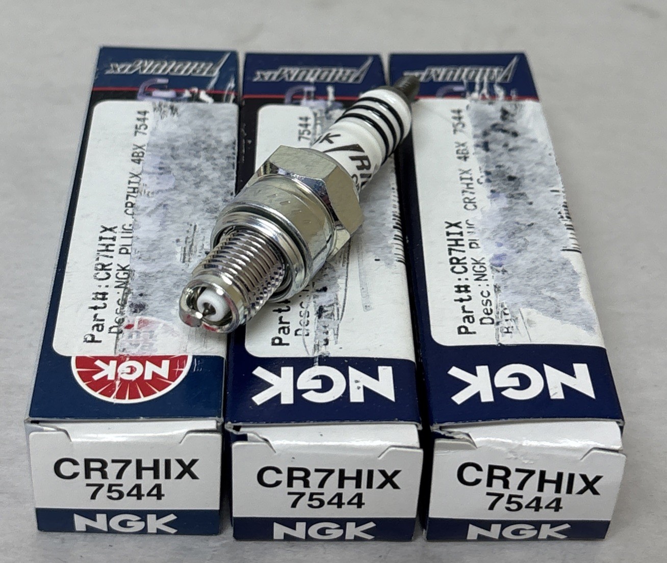 NGK 7544 Iridium IX  Spark Plugs For Powersports 1963-2024 3 PN #CR7HIX #S1028