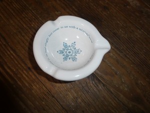 Vintage Merck Sharp Dohme Mortar Pharmacy Ashtray w/Charles Lamb Quote