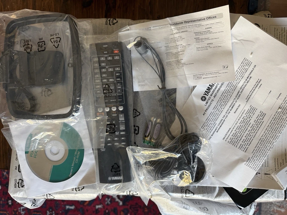 New Yamaha RX-V477 5.1-Channel Home Theater Receiver In Box Complete - Image 3 of 4