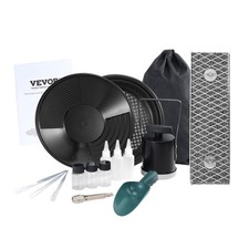 12 Inch Mini Gold Panning Kit with Sluice Box and Metal Detector Accessories