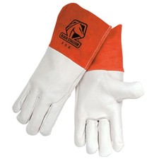 Black Stallion 25E Long Cuff Grain Cowhide MIG Welding Gloves Medium