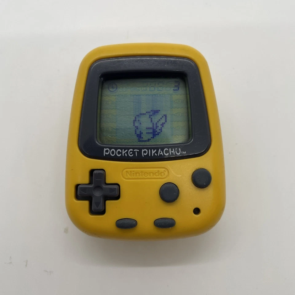 Nintendo Pocket Pikachu 1998 Pokémon Podómetro Virtual Mascota Amarillo Foto 2 de 3