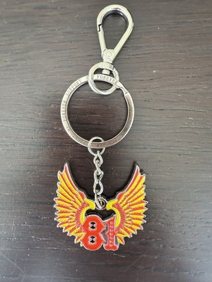 SUPPORT RED&WHITE BRM HAMC 81MC NOMADS METAL  key ring HELLS ANGELS BRM KEY RING
